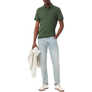 Lacoste Men’s Slim Fit Stretch Cotton Denim Jeans(Washed Bleach)