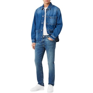 Lacoste Men’s Slim Fit Stretch Cotton Denim Jeans(Washed Deep Medium)