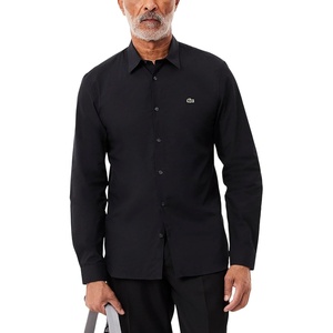 Lacoste Men’s Slim Fit Stretch Cotton Poplin Shirt(Abysm)