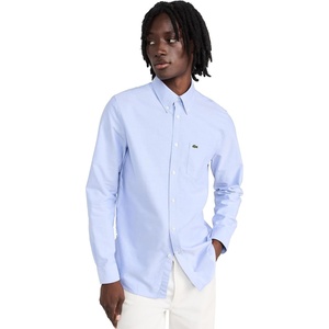 Lacoste Men’s Slim Fit Stretch Cotton Poplin Shirt(Overview)