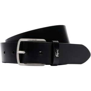 Lacoste Men’s Smooth Leather Belt(Black)