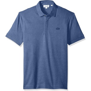 Lacoste Men’s Stretch Cotton Paris Polo(Verbier Blue Heathered)