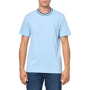 Lacoste Men’s Stretch Piqué Stripe Collar T-Shirt(Overview)