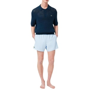 Lacoste Men’s Swim Trunks 6″(Light Blue & Green)