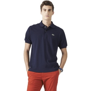 Lacoste Men’s Tall Fit Cotton Petit Piqué Polo(Navy Blue)