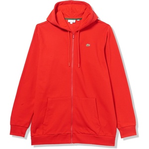 Lacoste Men’s Tall Fit Fleece Hoodie(Red)