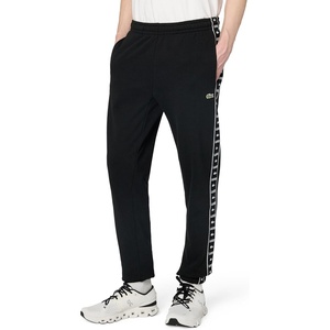 Lacoste Men’s Tapered Leg Taping Sweatpants(Black)