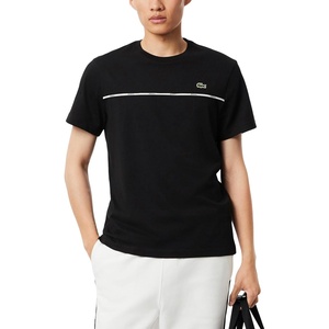 Lacoste Men’s Trim Cotton Jersey T-Shirt(Black)