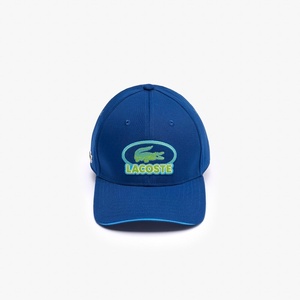 Lacoste Men’s Twill Baseball Cap, Globe, Medium