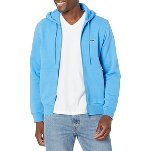 Lacoste Men’s Zip-Up Fleece Hoodie(Argentine Blue)