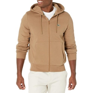 Lacoste Men’s Zip-Up Fleece Hoodie(Leafy)