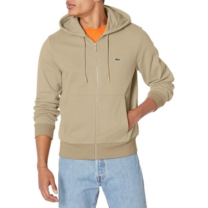 Lacoste Men’s Zip-Up Fleece Hoodie(Lion)