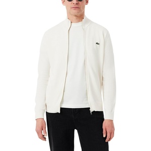 Lacoste Men’s Zipped High Neck Cotton Sweater(Flour)