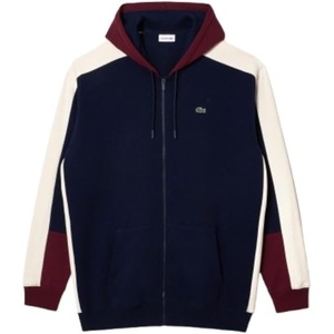 Lacoste Men’s Zipped Hoodie – Tall Fit(Navy Blue/Zin/Lapland)