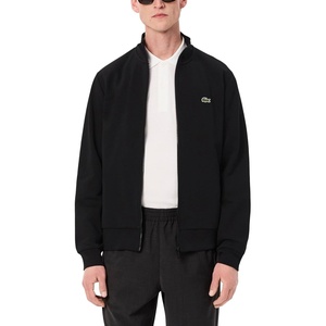 Lacoste Men’s Zip-up High Neck Fleece Sweatshirt(Black)