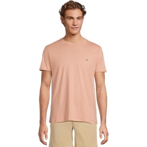 Lacoste Monochrome Cotton Pima Jersey Crew Neck T-Shirt(Latte)