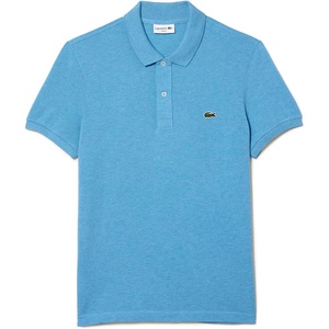Lacoste Short Sleeve Classic Fit Chine Pique Polo Shirt, L1264 Shirt(Heather Thermal)