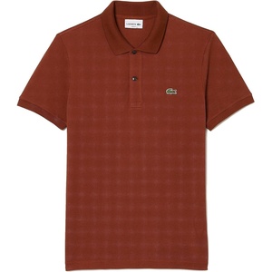 Lacoste Short Sleeve Classic Fit Chine Pique Polo Shirt, L1264 Shirt(Myrrh)