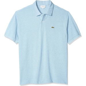 Lacoste Short Sleeve Classic Fit Chine Pique Polo Shirt, L1264 Shirt(Pennant Blue Chine)