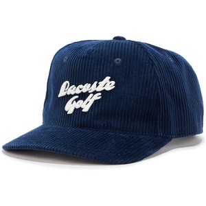 Lacoste Unisex Adult Corduroy Fabric Baseball Cap(Navy Blue)