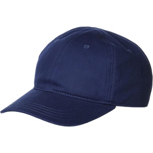 Lacoste Unisex Contrast Strap and Oversized Crocodile Cotton Cap(Blue)