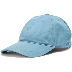 Lacoste Unisex-Adult Organic Side Logo Cotton Twill Cap(Blue/White)