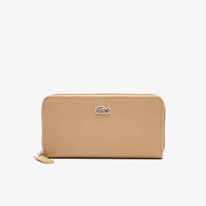 Lacoste Women’s Large L.12.12 Concept Billfold(Pink Madras/Bear Cub/Navy Blue/Golden Beige/Antirrhinum/Camouflage)