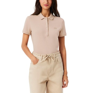 Lacoste Women’s Short Sleeve Slim Fit Stretch Pique Polo Shirt(Lionne)