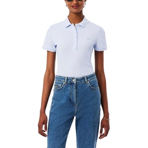 Lacoste Women’s Short Sleeve Slim Fit Stretch Pique Polo Shirt(Phoenix Blue)