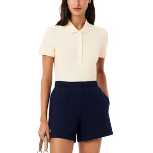 Lacoste Women’s Short Sleeve Slim Fit Stretch Pique Polo Shirt(Powder)