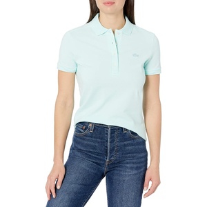 Lacoste Women’s Short Sleeve Slim Fit Stretch Pique Polo Shirt(Syringa Mint)