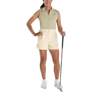 Lacoste Women’s Ultra Dry Golf Stretch Bermuda Shorts(Powder/White)