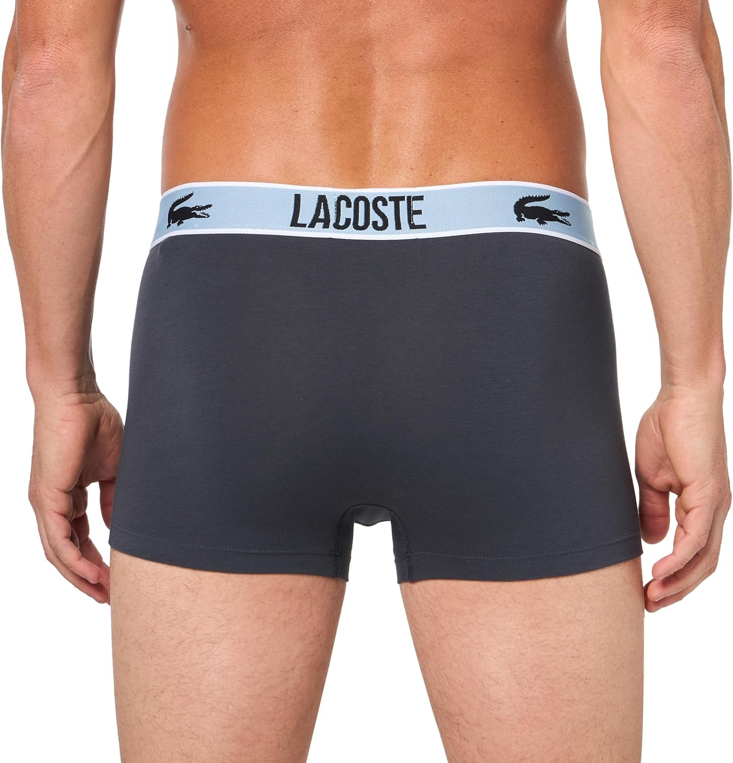 image:imageLacoste Cotton Stretch Essentials Trunks 3packBlackGraphiteWhite