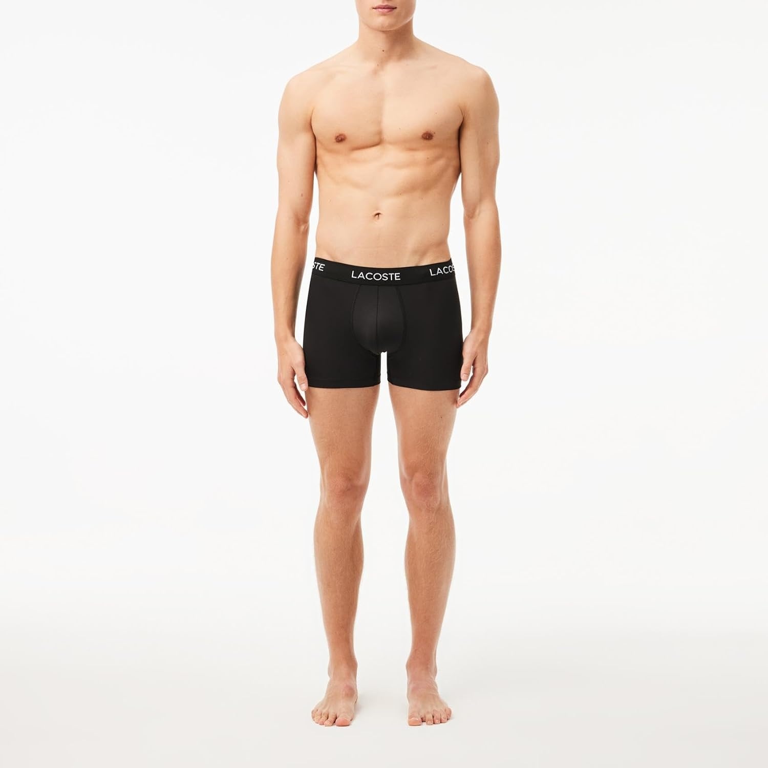 image:imageLacoste Cotton Stretch Essentials Trunks 3packBlackWhite New