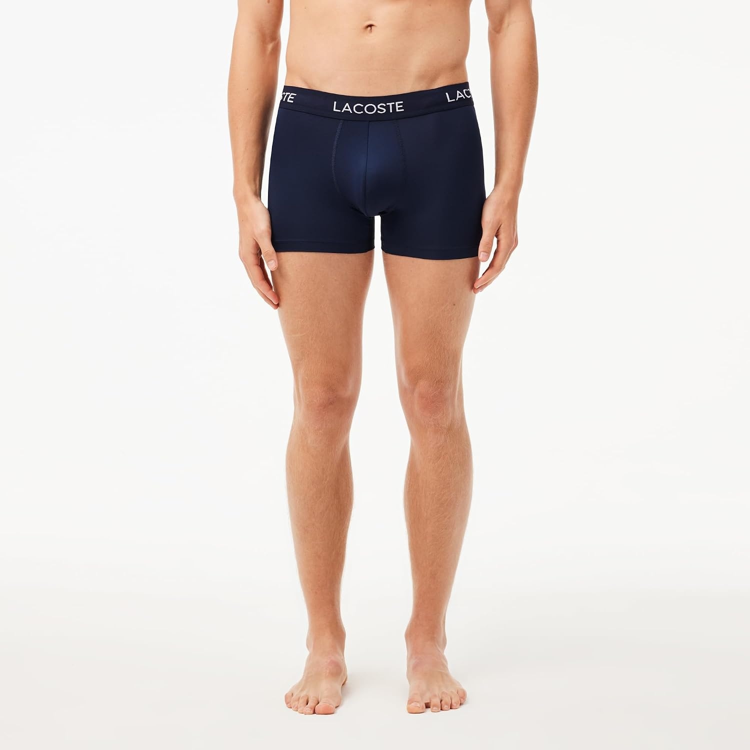image:imageLacoste Cotton Stretch Essentials Trunks 3packNavy BlueDeep OceanTropical Blue New