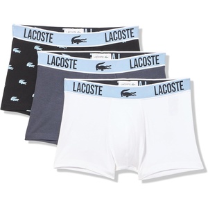 Lacoste Cotton Stretch Essentials Trunks 3-pack(Black/Graphite/White)