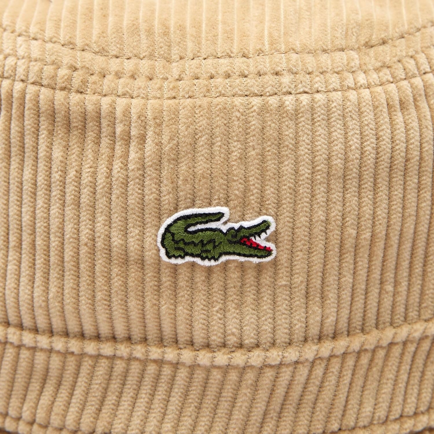 image:imageLacoste Unisex Adult Corduroy Bucket HatBeige