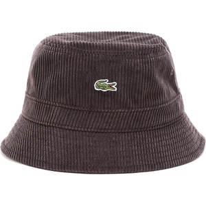 Lacoste Unisex Adult Corduroy Bucket Hat(Dark Brown)